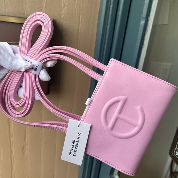 Brand new 100% authentic Telfar Small Pink Shopping Bag-3 - Picture 2 of 6